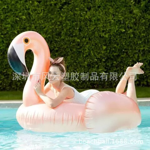 150*150cm Giant Swan Inflatable Pool Float For Adult Flamingo Ride-On Air Mattress PVC Swimming Ring Pool Party Toys