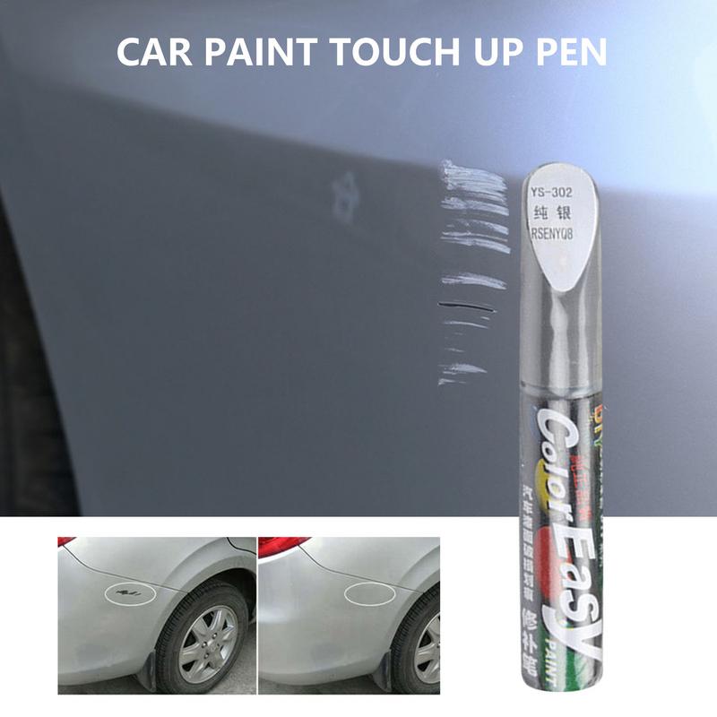 12ML Car Scratch Repair Pen 4 Colors Automotive Paint Color Matching Brush For Automotive Rims Fill Paint Pen
