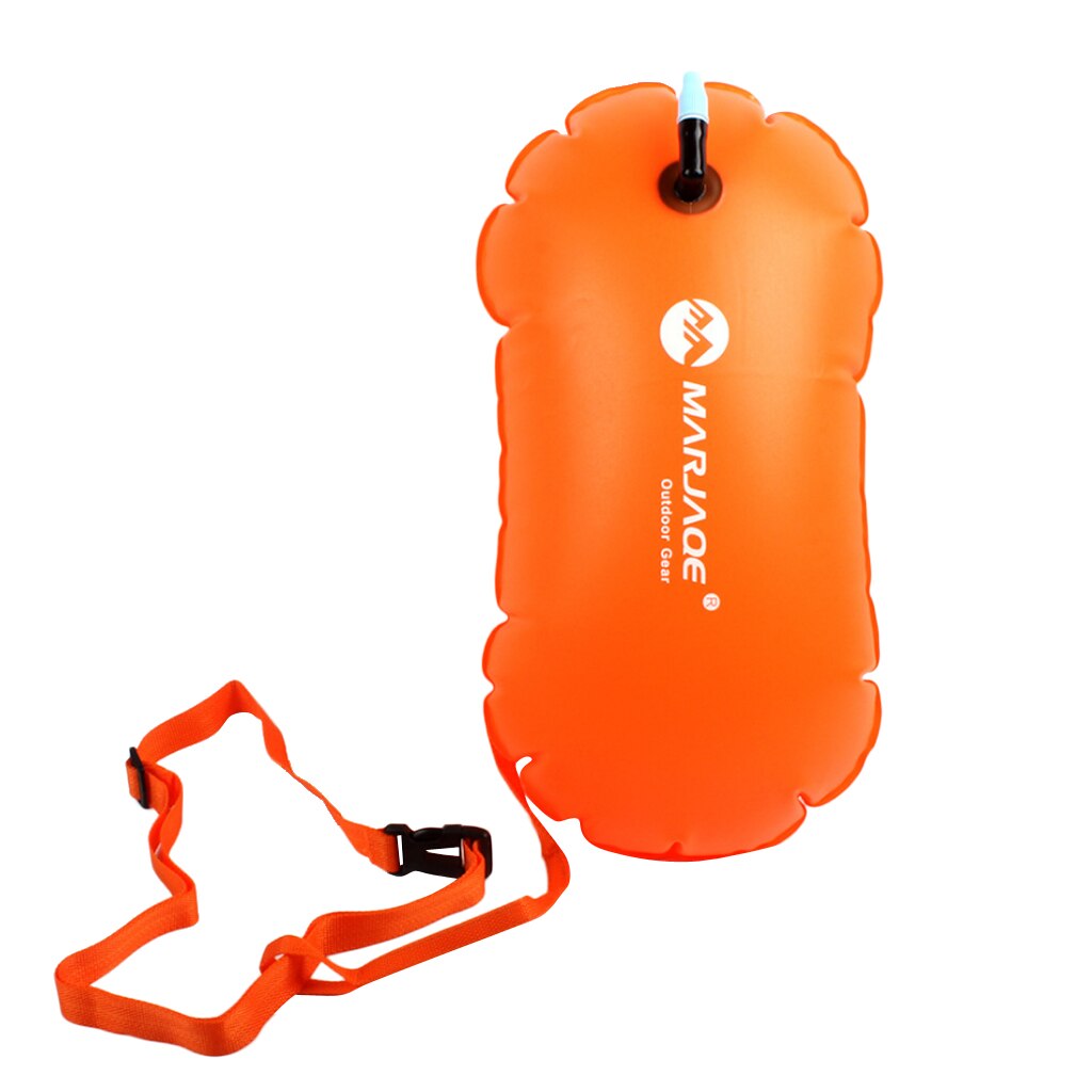 Swim Safe Buoy Tow Floats Pool Open Wild Swimming Inflatable Air Bag Orange