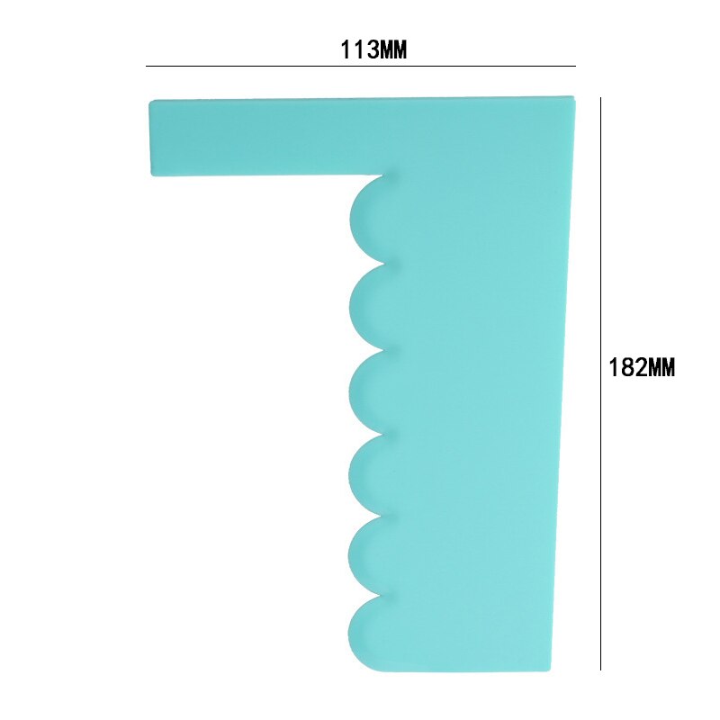 Modelling Smoother Polisher Fondant Cake Scraper Blade Pastry Spatulas Cream Pastry Icing Comb Set DIY Baking Tools For Cakes: F