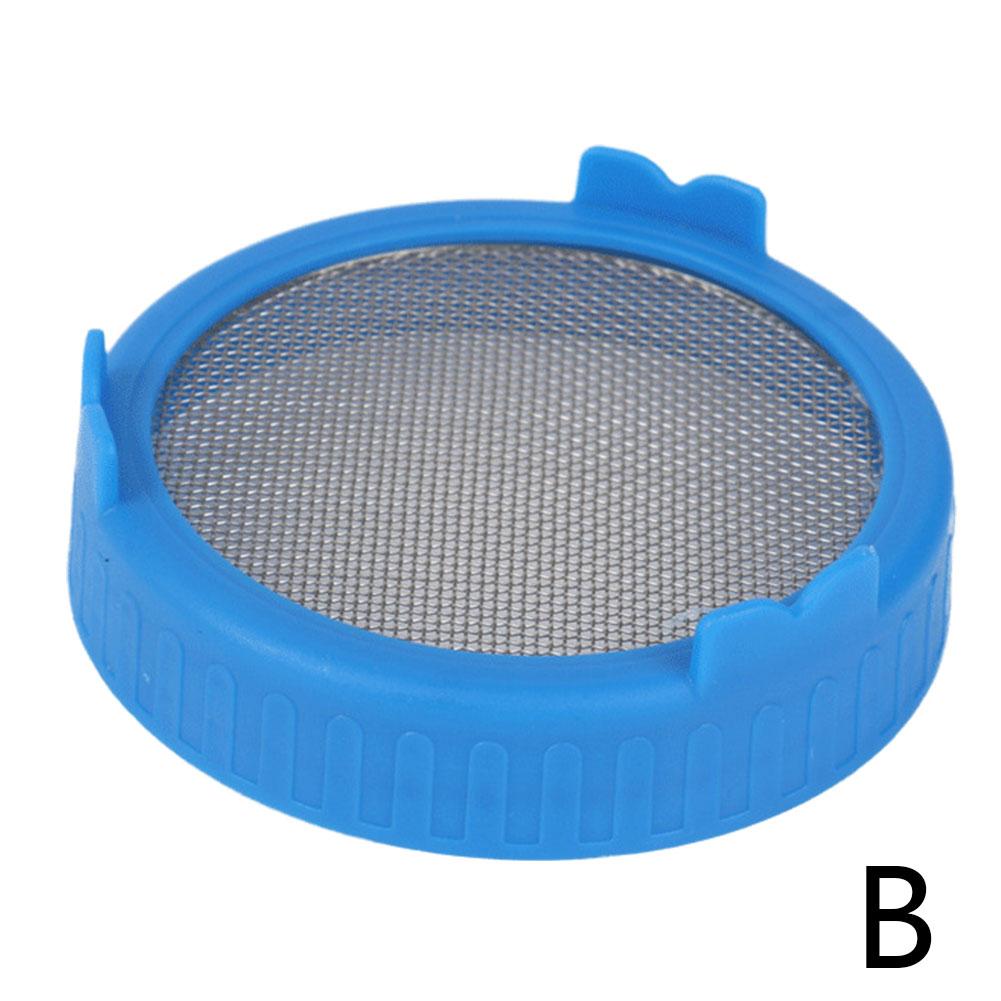 Weithals Kunststoff Mason Jarhipping Samen Ernte Keimung für Glas Pflanze Keim deckel Lebensmittel Mesh Spross Abdeckung für Einmach glas: YELLOW