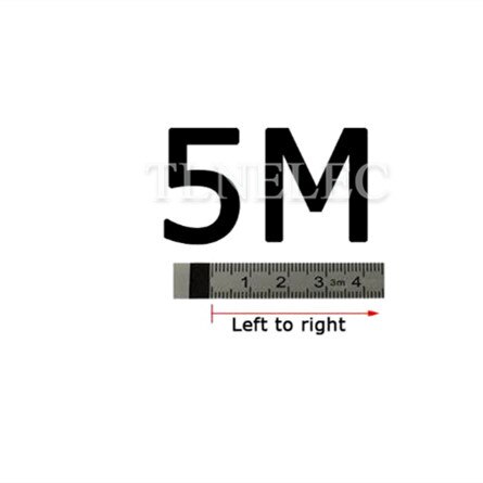 Stainless Steel Scale Ruler Sticky Scale Ruler with Rubber Flat Ruler Self-adhesive Ruler Mechanical Ruler Sticky Workbench: Forward 5 meter 0 5M