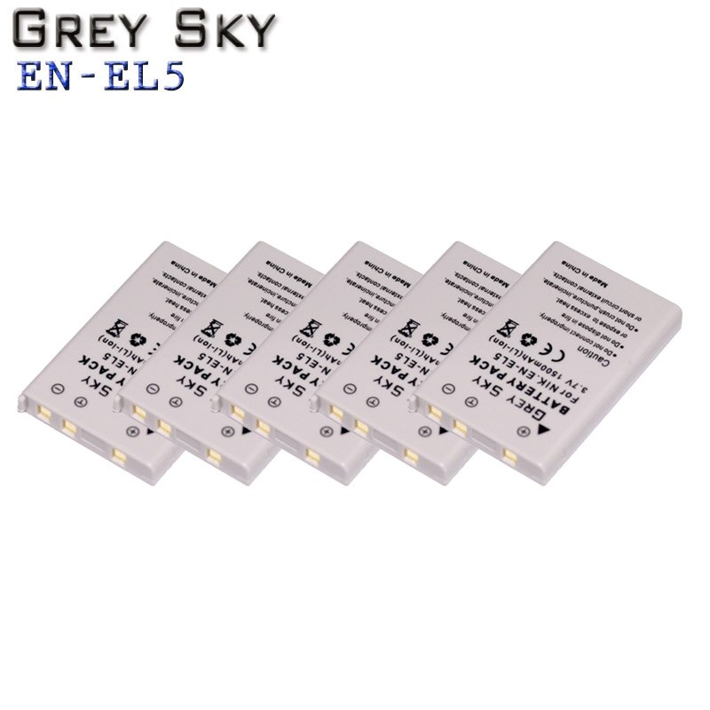 EN-EL5 EN EL5 ENEL5 batería + cargador USB LCD para NIKON Coolpix P530 P520 P510 P100 P500 P5100 P5000 P6000: 5 battery