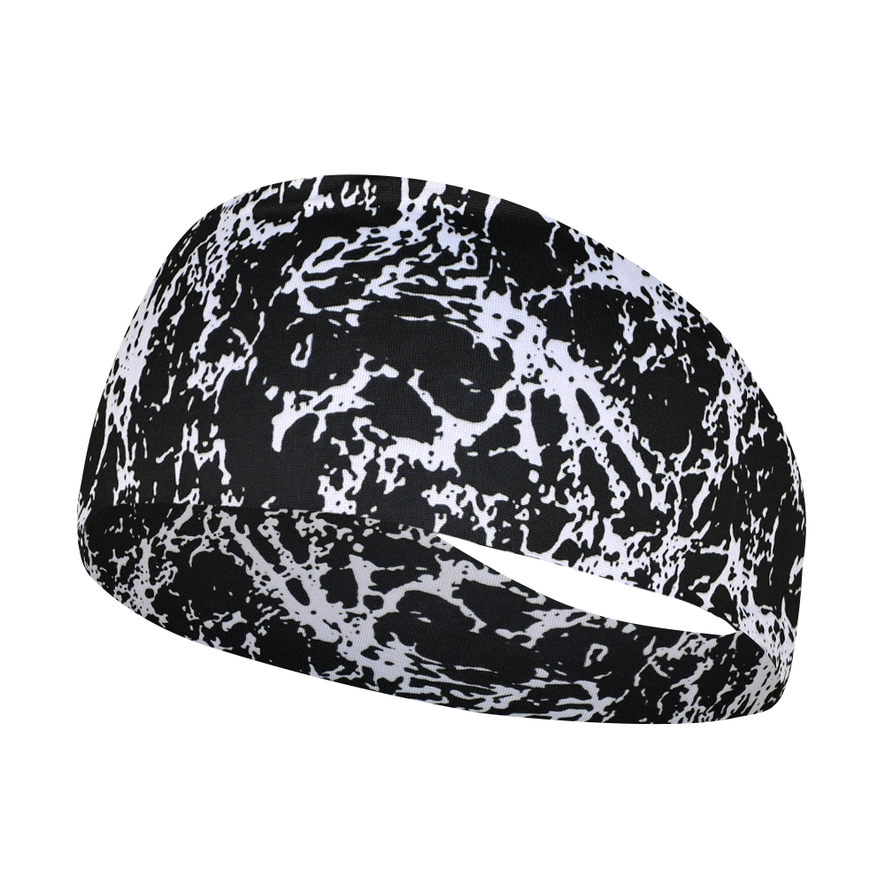 Jongens Meisjes Hoofdbanden Kids Sport Zweetbandjes Camo Elastische Atletische Wicking Haarbanden Voetbal Voetbal Workout Hardlopen Headwrap: Ivoor