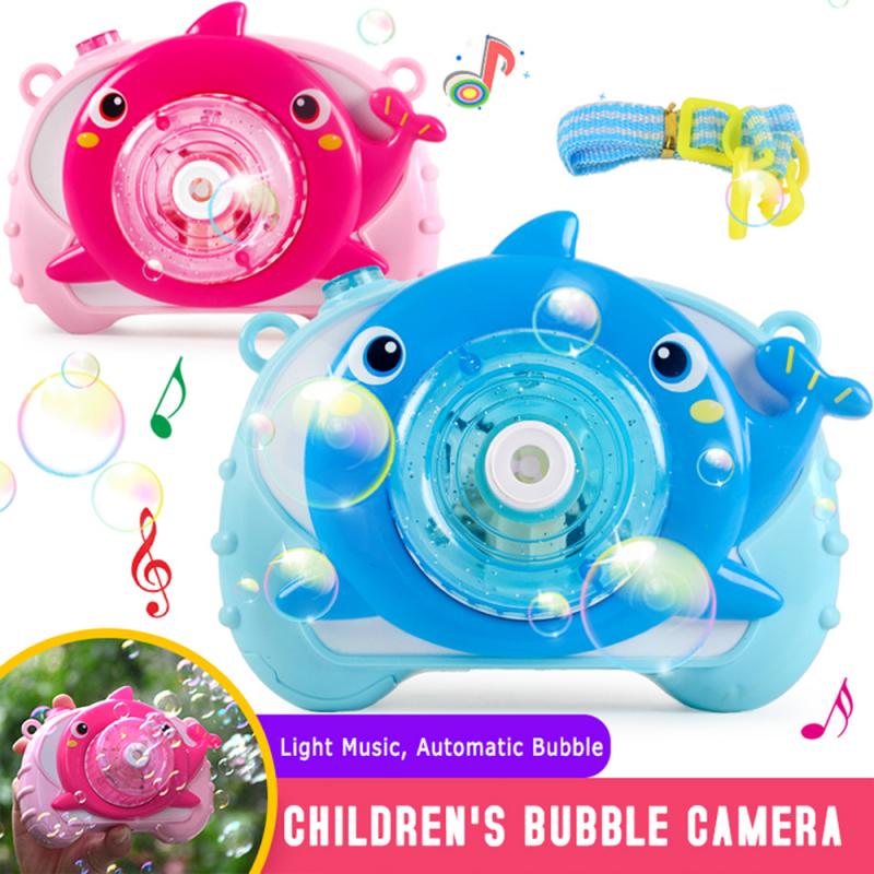 Muziek Bubble Blower Machine Kinderen Elektrische Dolfijn Krab Bubble Machine Speelgoed Lichte Muziek Vierkante Speelgoed Elektrische Bubble Machine