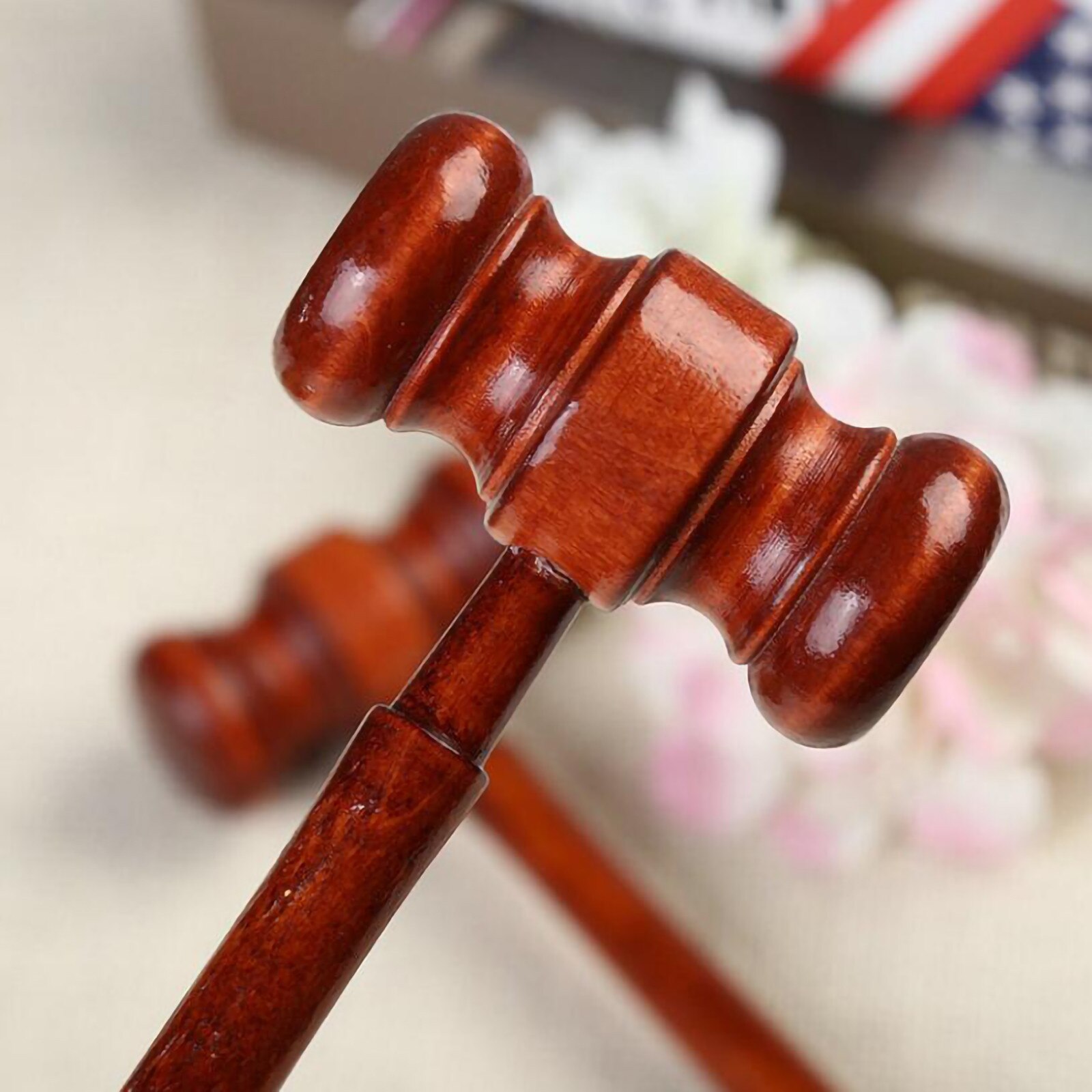 Children's Toy Mallet Small Wooden Hammer Handmade Judge Hammer Children's toy mallet mini hammer knocking hammer D22#