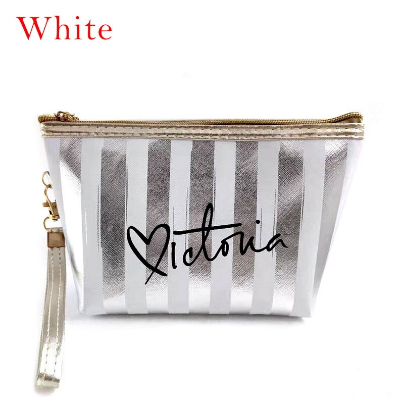Bolso de almacenamiento de cosméticos de cuero PU para mujer, bolsa de maquillaje de PVC, bolsa de aseo, estuche organizador de viaje,: B5