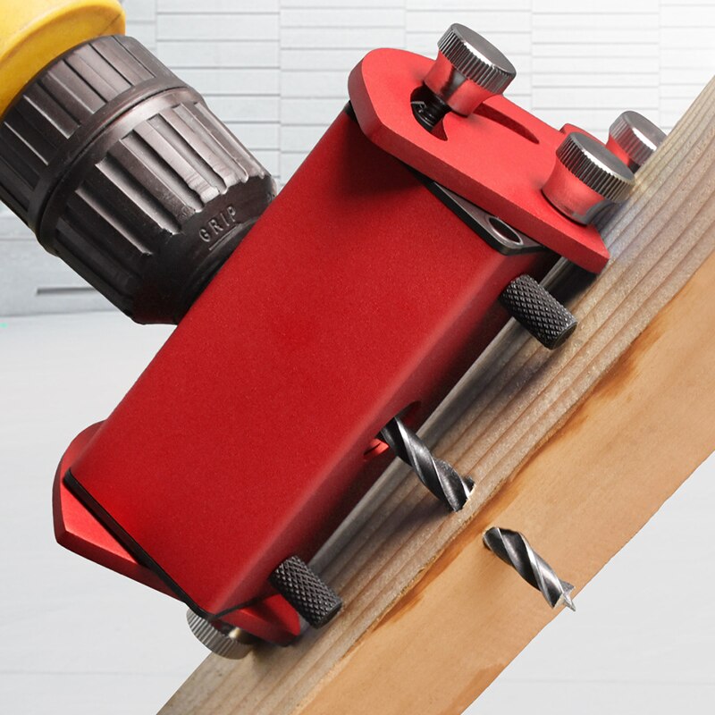 Multi-Hoek Pocket Gat Jig Schuine Gat Locator Boren Tool Kit 6/8/10/12Mm treknagel Jig Aluminium Joinery Schrijnwerker Diy Gereedschap