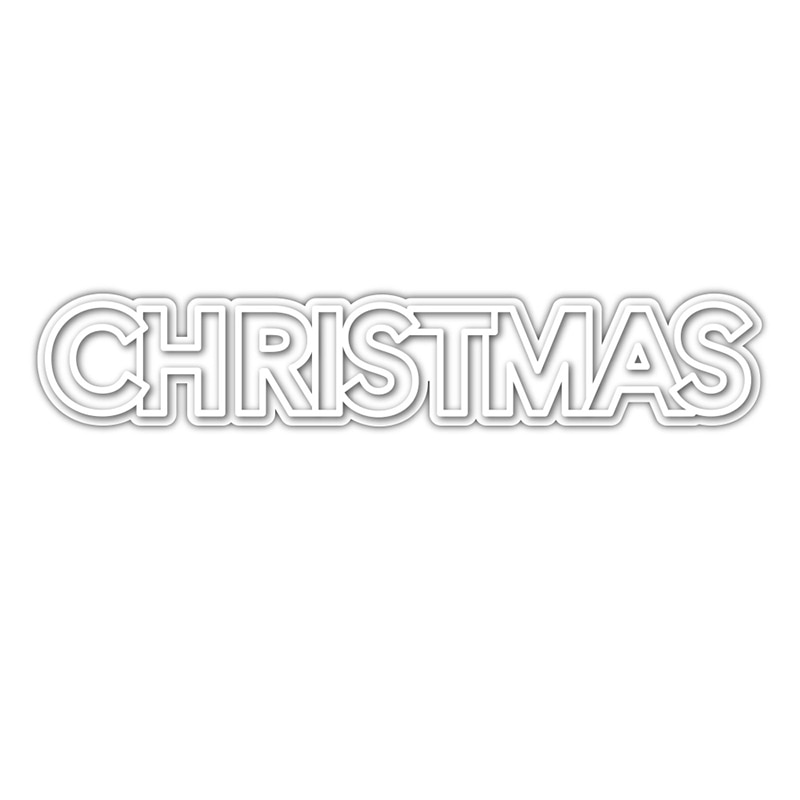 Ch presell slimline natal corte de metal dados 3d diy scrapbooking carbono afiada artesanato morrer foto cartões de convite decoração