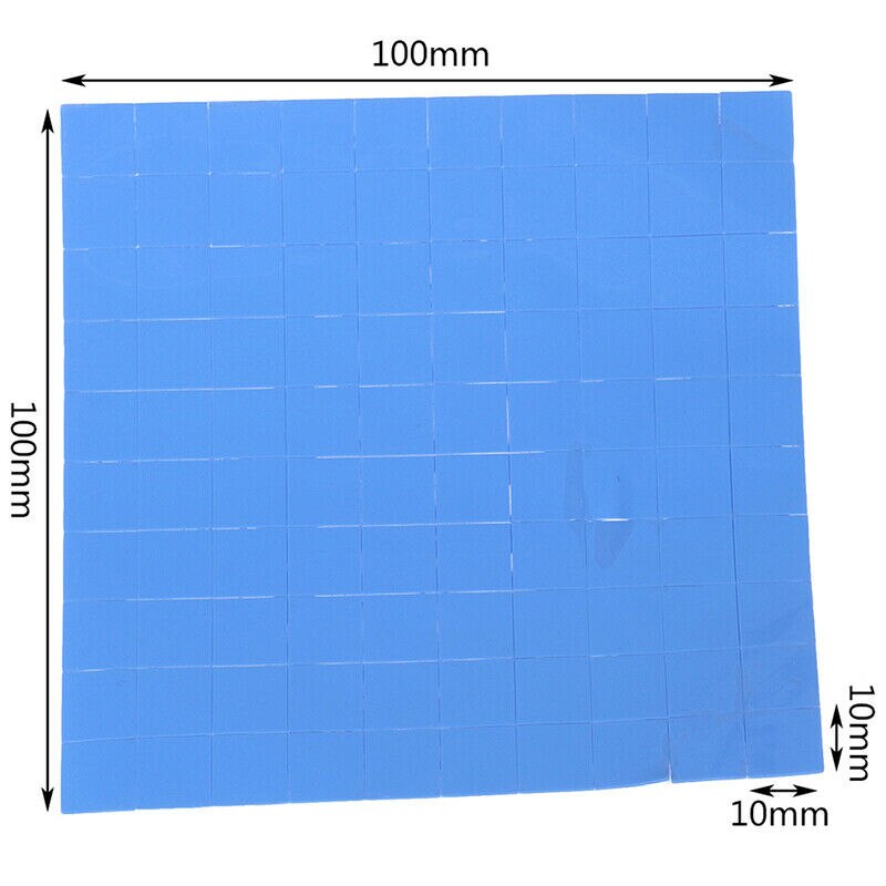 100pcs Thermal Silica Sticker For Laptop CPU Graphics Card Cooling Silicone Gel Pad LED Chip Cooling Heat Dissipation