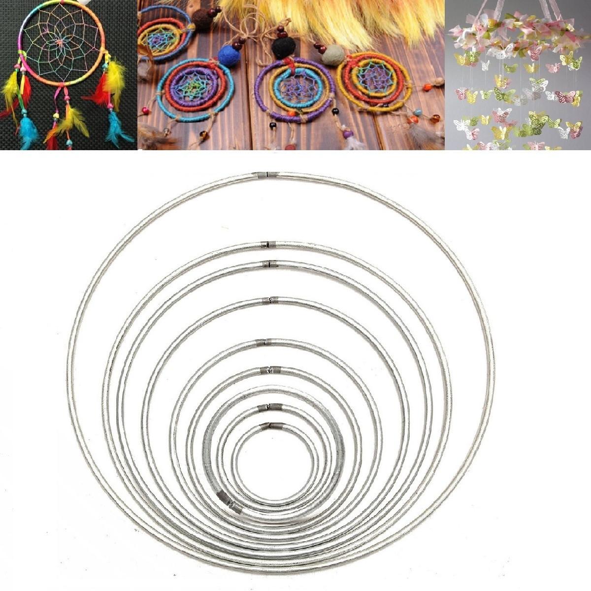 DIY Dre am Catcher Round Hoop Metal Ring For DIY Manual Handmade Folk Art dre am catcher Craft Accessories nordic decoration