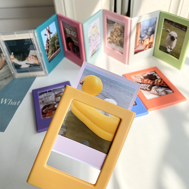 Nouveaux cadres Photo magnétiques pour réfrigérateur 3 pouces, cadre Photo couleur, Album magnétique pour Fujifilm Instax Mini papiers de Film