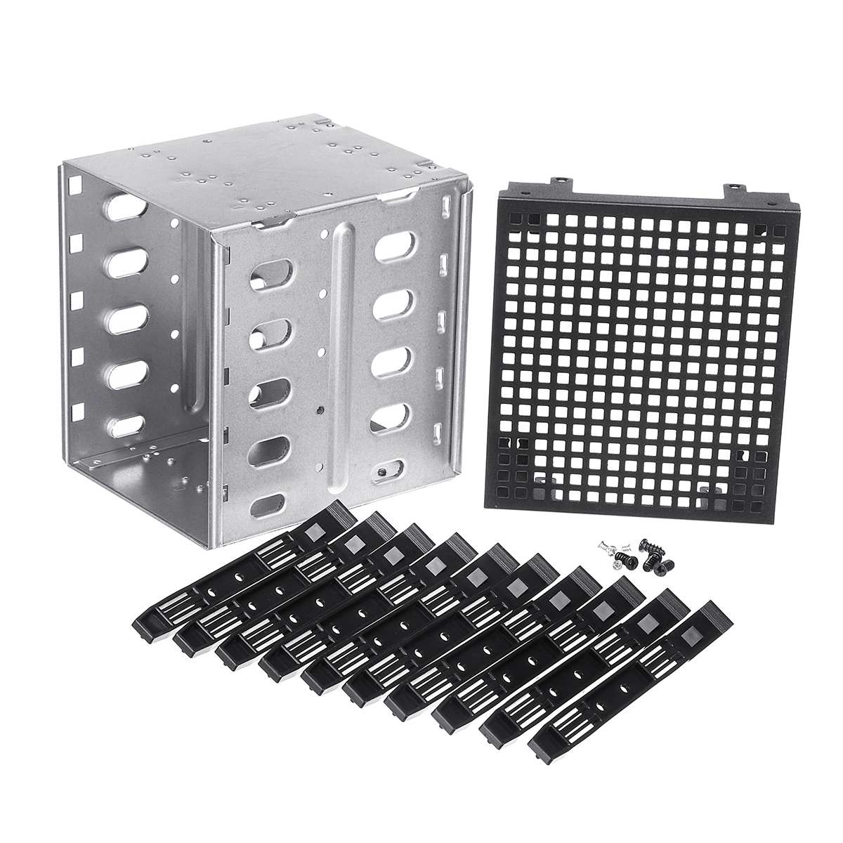 5-couche IDE SATA DISQUE DUR SAS Disque dur Cage Plateau Caddy Support Ensemble 5x3.5 pouces Disques Durs 3x5.25 &quot;CD-ROM Taille avec Espace de Ventilateur