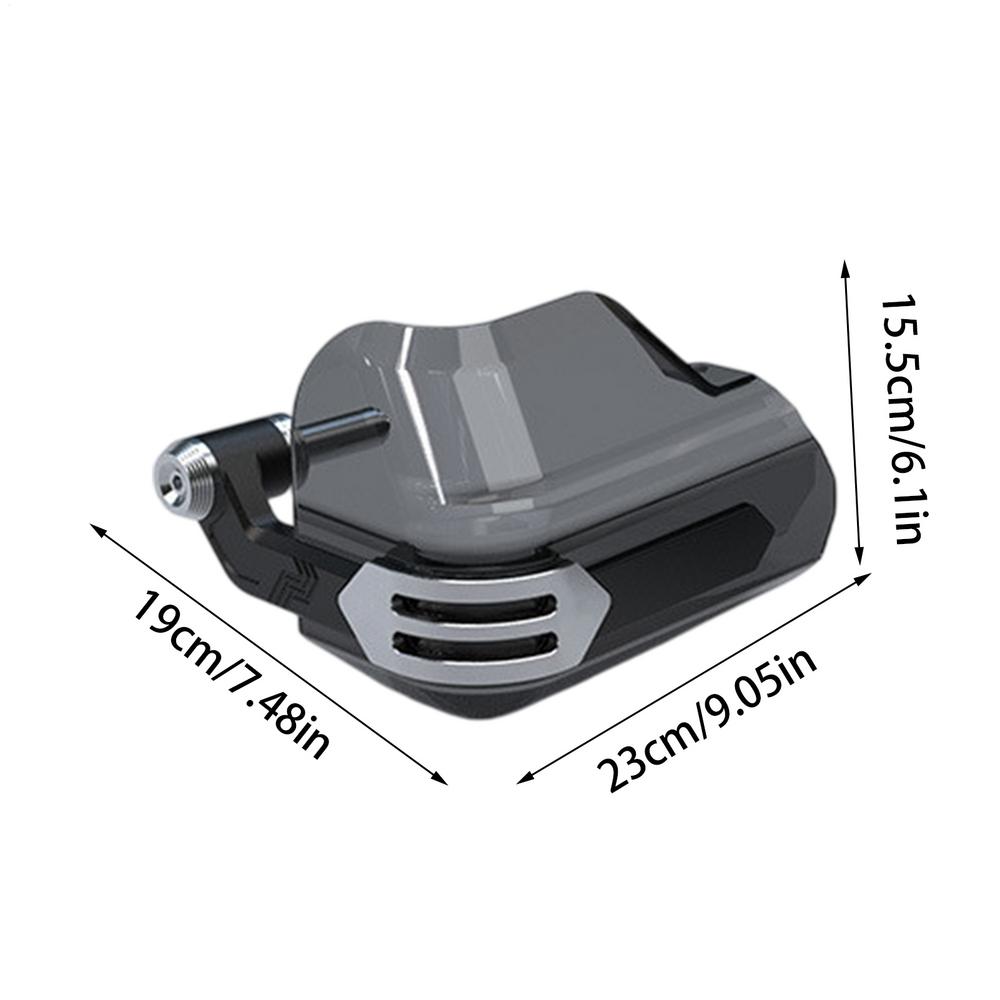 Protège-mains de moto coupe-vent, protège-guidon de moto, protection de poignée de klaxon, bouclier de protection de frein à main: Argent