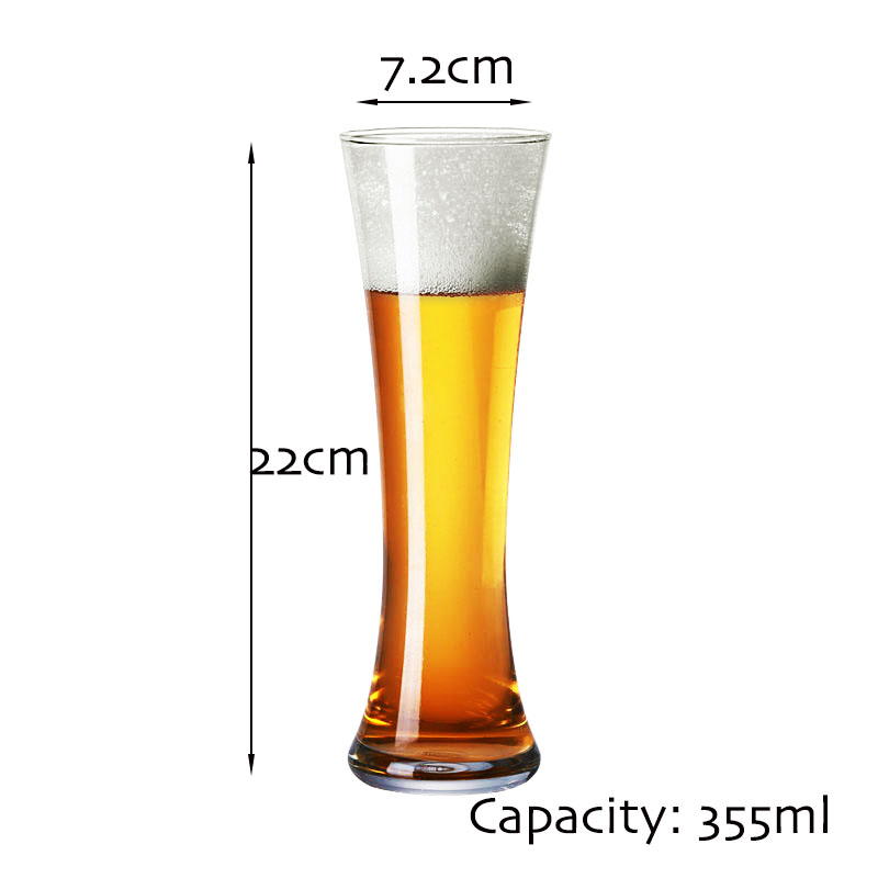 4PCS Beer Glass, Wheat Beer Glass,Cocktail Glass,Juice Glasses, Drinkware Set of 4