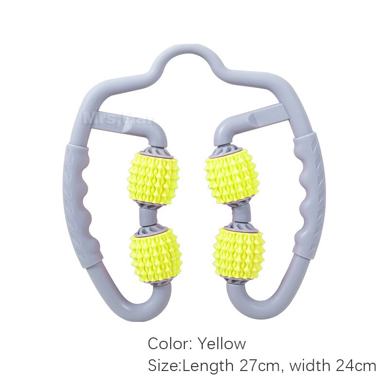 Yoga Massage Roller Triggerpoint Massage Rollers Voor Arm Been Nek Spierweefsel Voor Fitness Gym Pilates Sport Manual Massager: Goud