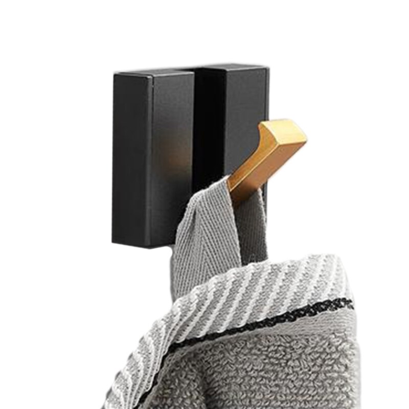 Nail-free Adhesive Hooks Bathroom Towel Hooks Strong Wall Hooks Concealed Folding Hooks for Various Scenes at Home N1HF: 1 Hook