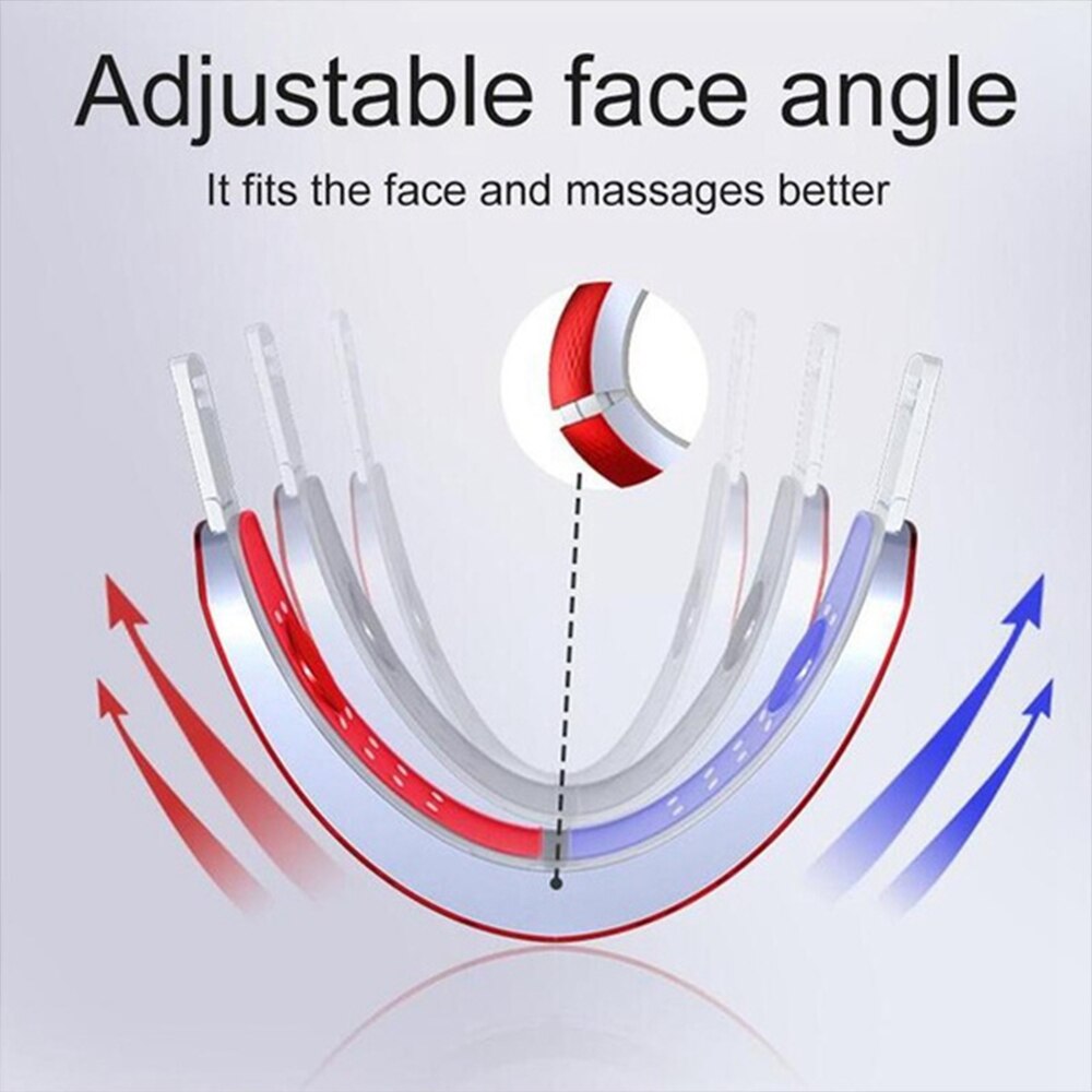 Ceinture de Lifting du visage en V + Machine de soins du cou, thérapie photonique LED, outil amincissant pour le visage, masseur vibrant, réduit le Double menton, dispositif de levage du visage