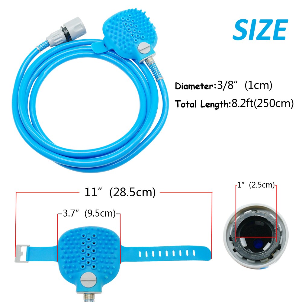 Zachte Hond Bad Douche voor Honden Dierbenodigdheden Borstel Handschoen Massager Wassen Tool Sproeiers Hond Douche Scrubber Sproeier chuveiros