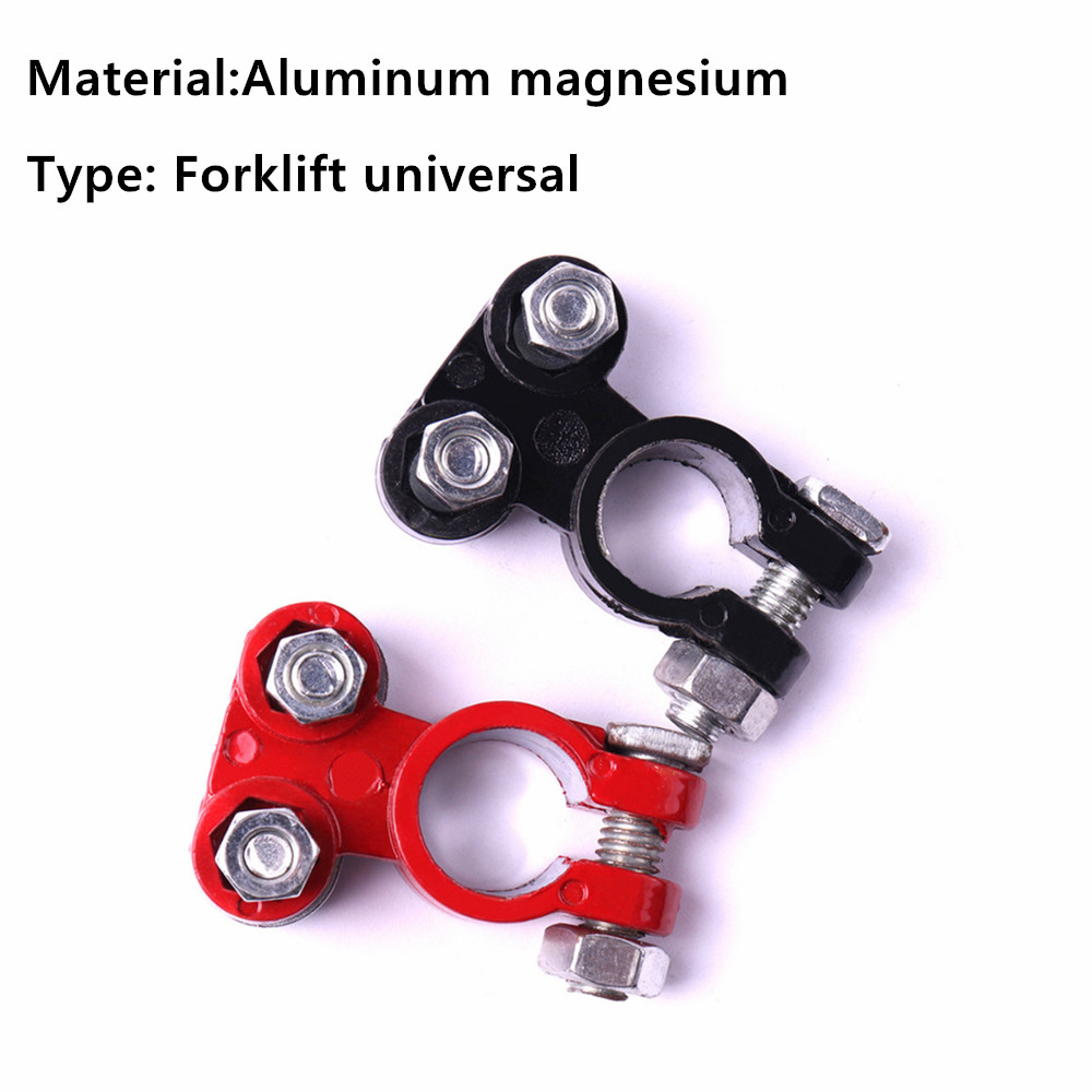 2 Stuks Aluminium Automotive Auto Vrachtwagen Boot Accu Klem Positieve En Negatieve Clip Connector Corrosiebestendigheid 55x30mm