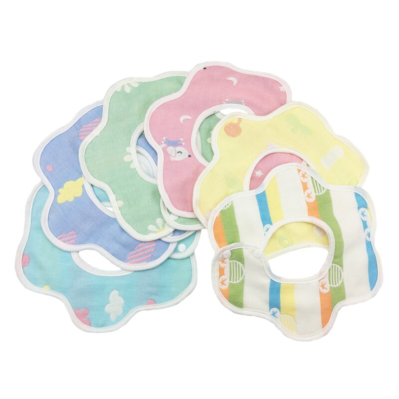 bambino Bavaglini Asciugamano saliva Panni Del rutto 360 Circolare pettorina Cotone infantile Forniture bambino Del Cotone Del Fumetto Bandana Bavaglini di Buona qualità