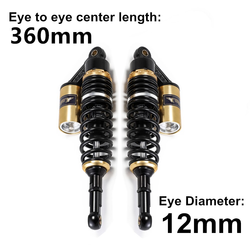 280mm 320mm 340mm 360mm 380mm 400mm 440mm moottoripyörän ilmaiskunvaimennin takajousitus mönkijä mönkijä nelipyörämoottori  d30