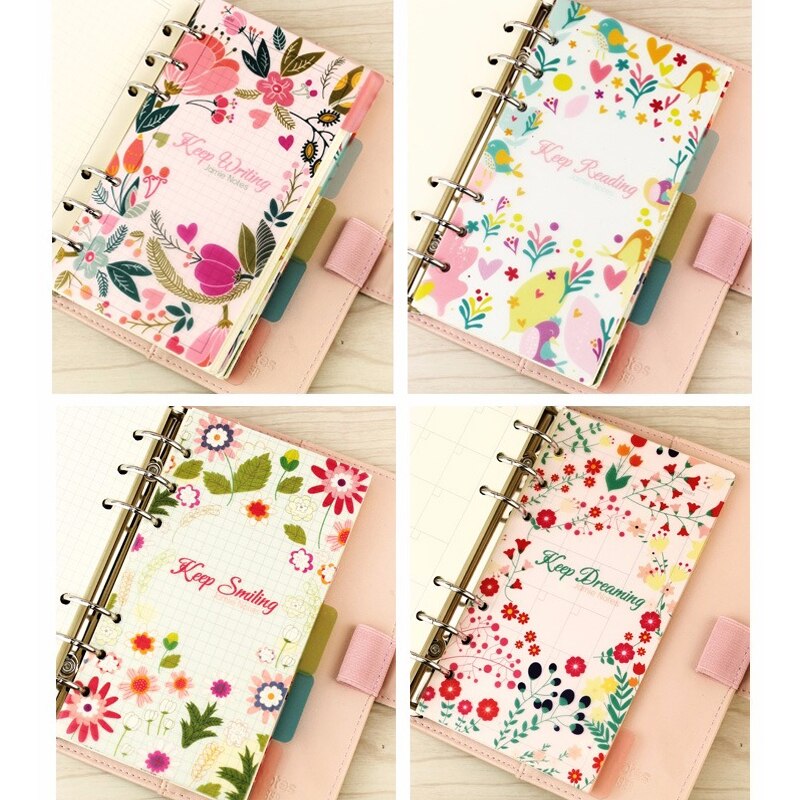 Jamie Notes Tropic Flower Transparent PVC 6 Holes ... – Grandado