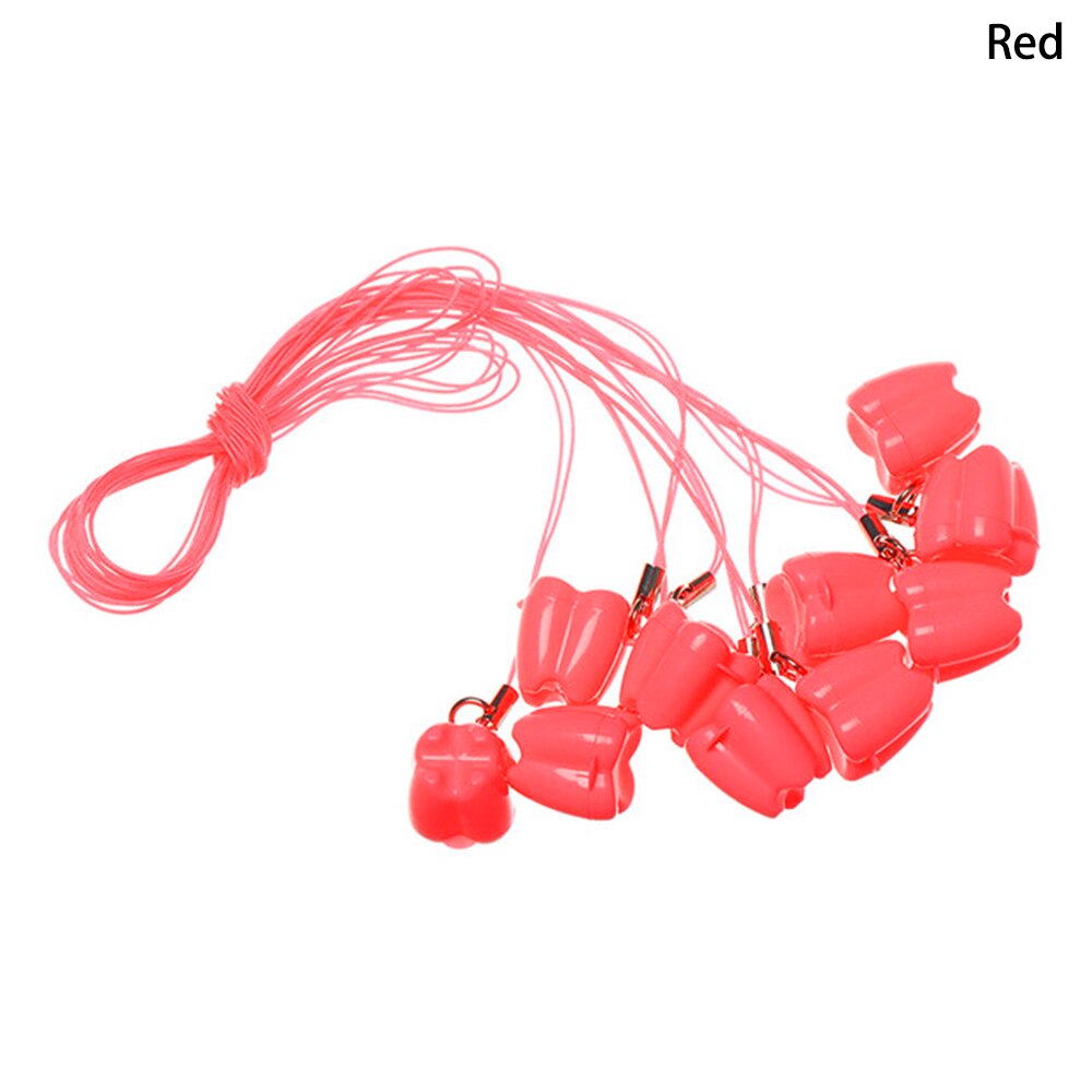 10 stk kinder-milch zähne lagerung boxen zahn form kindheit souvenir sparen zähne box kid zähne sammeln mini container: Rød
