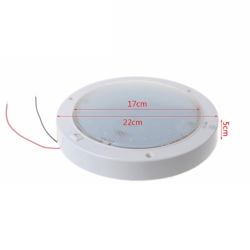 42LED 12V Pancake Light RV Caravan Van Trailer Boat Interior Ceiling Dome Light 9W Warm White