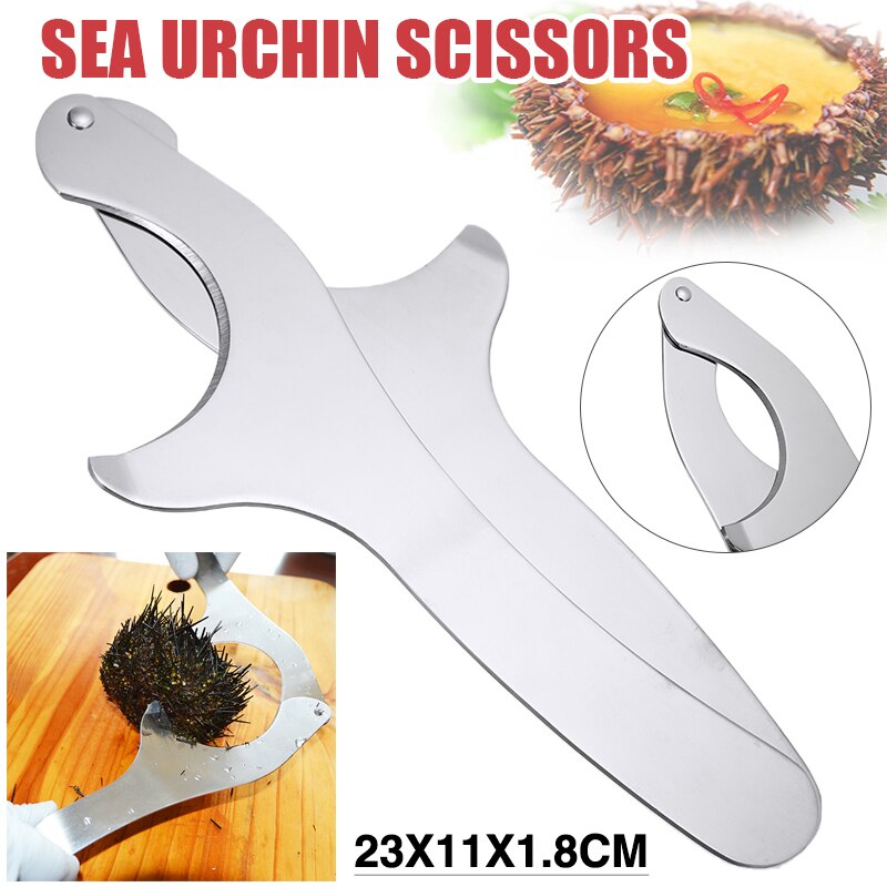 Stainless Steel Sea Urchin Opener Scissors Echinus Tongs Chestnut Open Cutter Durable Sea Food Shell Breaker Kitchen Tool