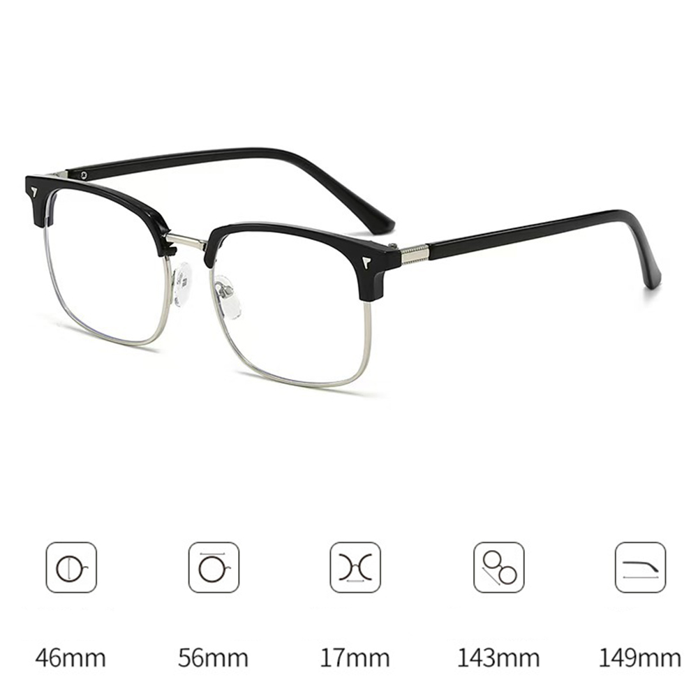 Modne fotochromowe okulary z kwadratowymi oprawkami Przeciw niebieskiemu światłu klasyczny okulary dla kobiet Oświetlenie okulary dla mężczyzn Okulary zmieniające komputer