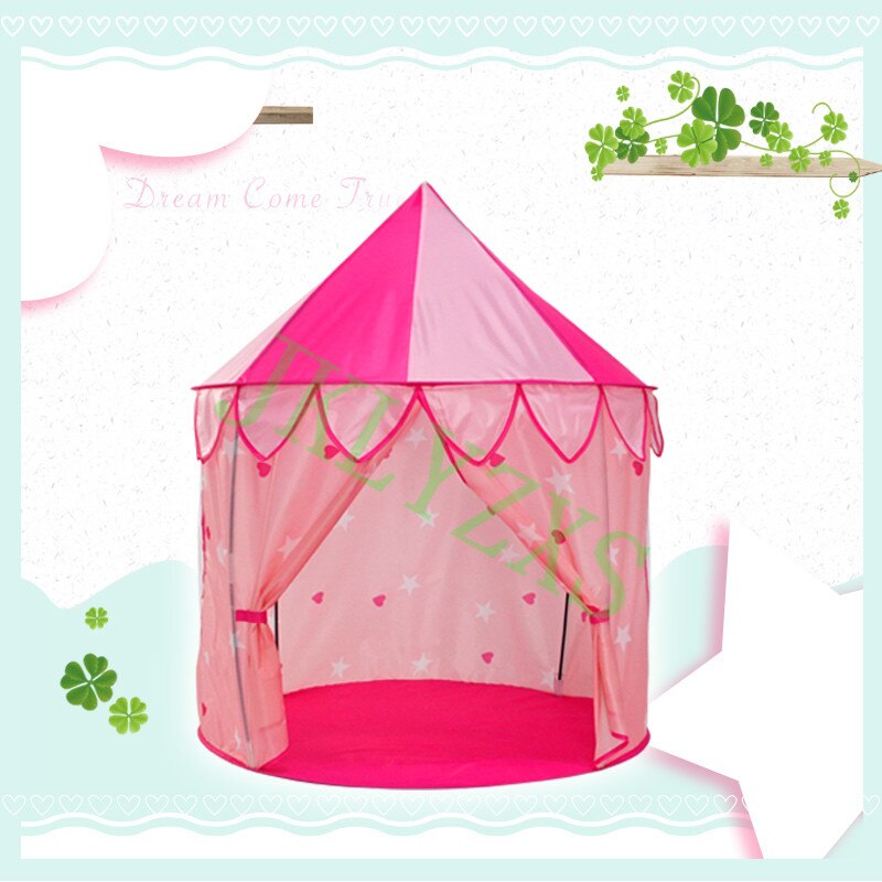 Chateau enfant tente yourte rose pliable jeux de princesse d intérieur pour enfant maison