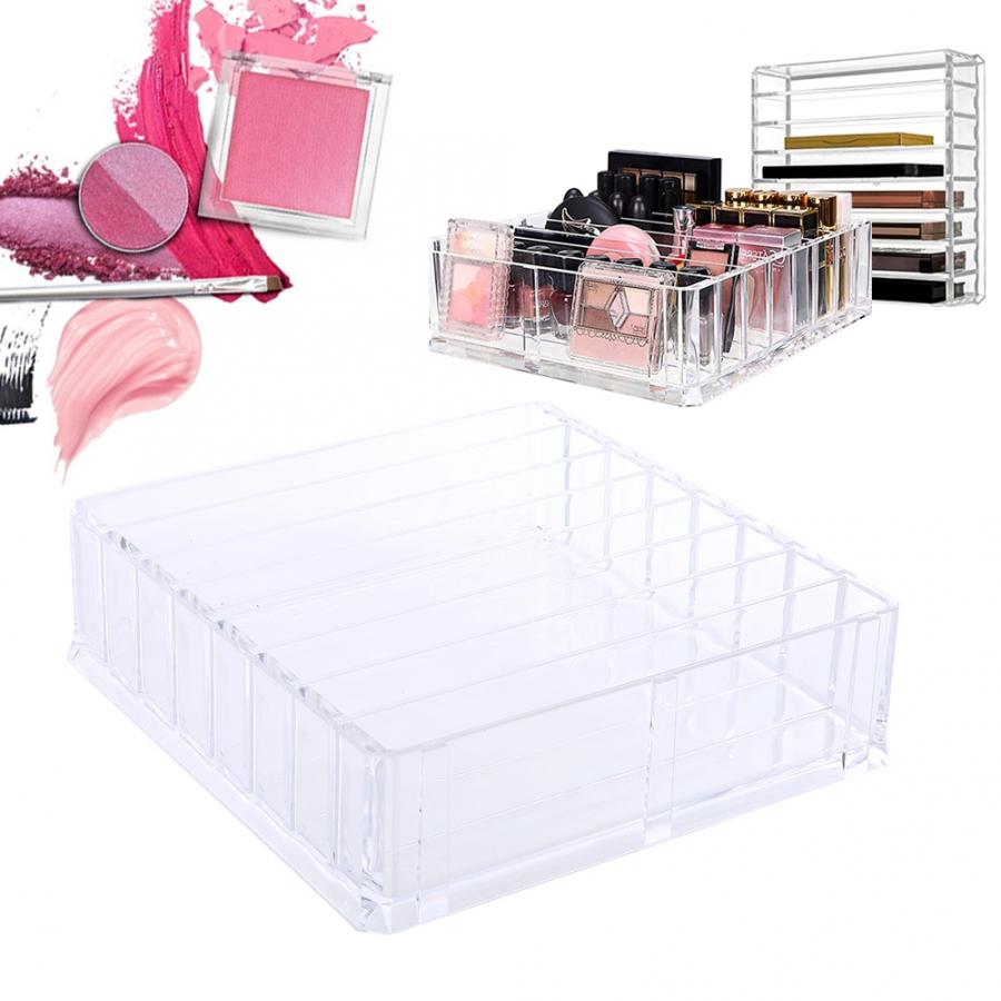 8 Slots Acryl Desktop Up Organizer Lipstick Oogschaduw Paletten Container Doos Acryl Desktop Organizer