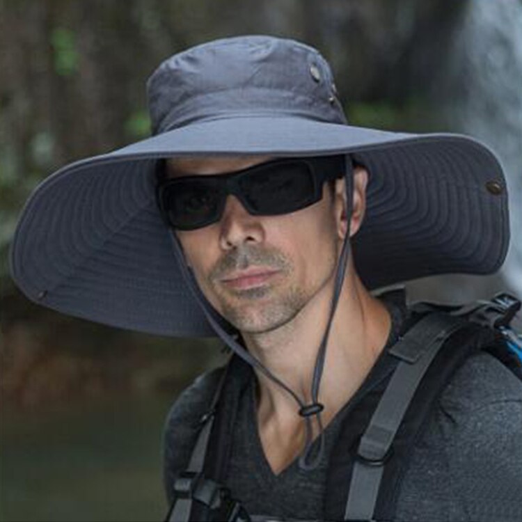 UPF 50+ Sun Hat Bucket Autumn Men Women Fishing Boonie Hat Sun UV Protection Long Large Wide Brim Mesh Hiking Outdoor Beach Cap: -1