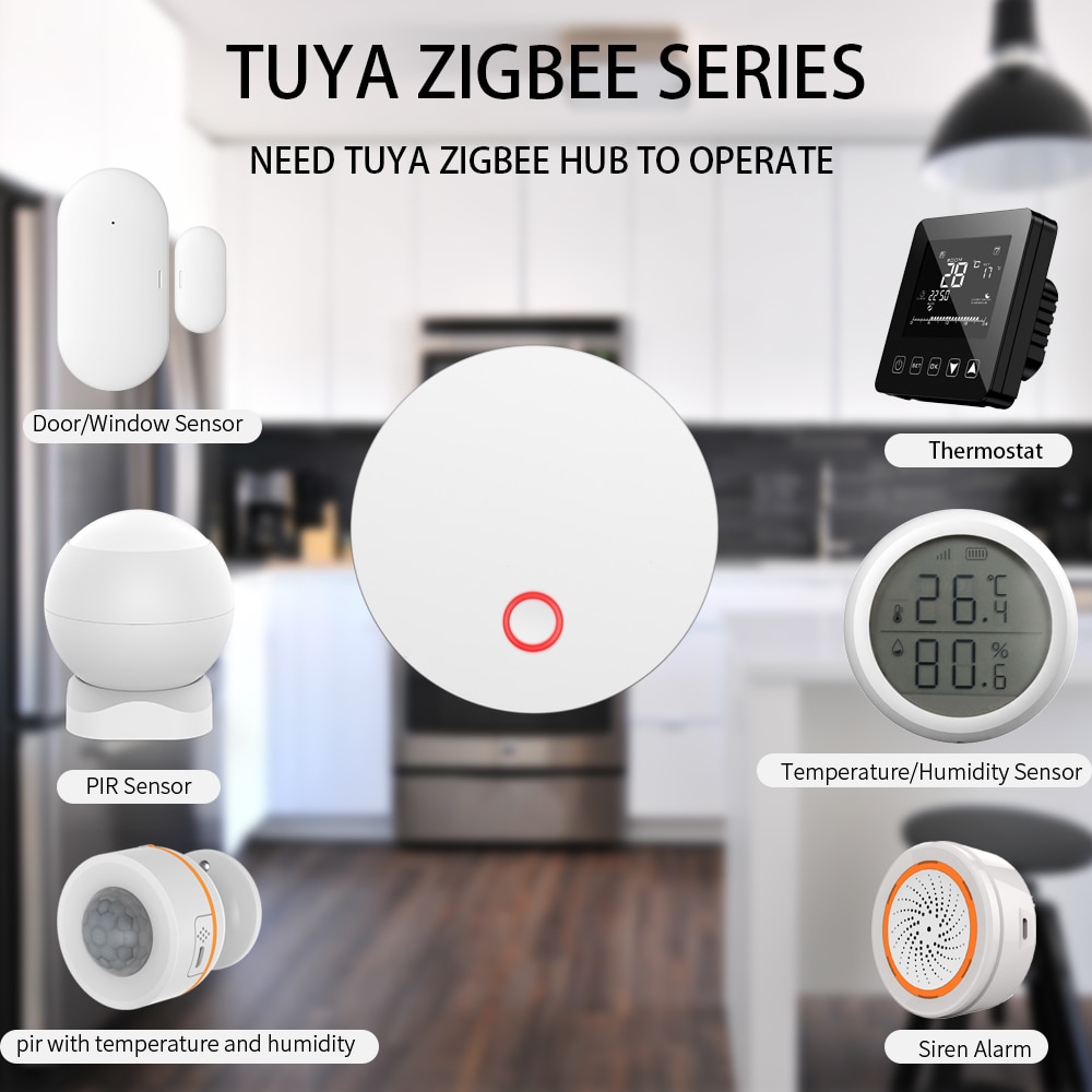 Tuya smart zigbee termostat temperatur controller hub påkrævet vand/elektrisk gulvvarme vand support alexa google home