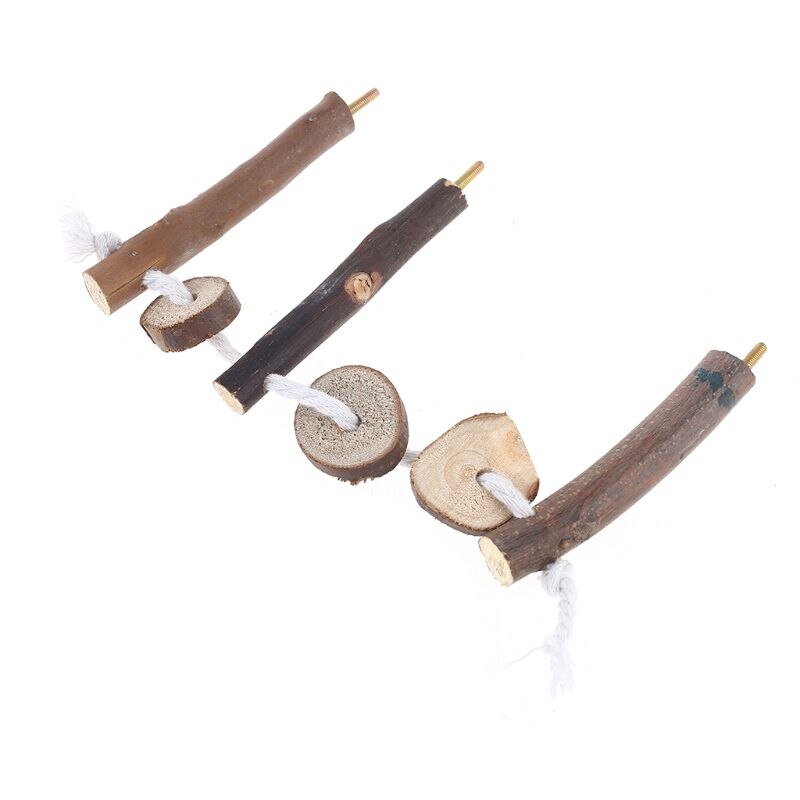 Pet Bird Parrot Cockatiel Stand Frame Parakeet Cage Ladder Climbing Hammock