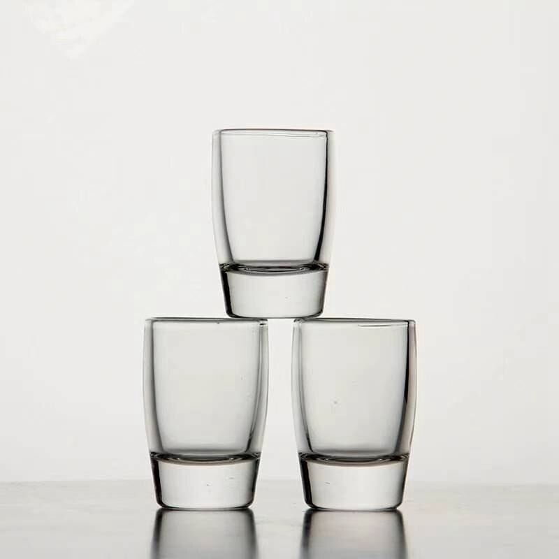 6PCS/High Grade Glass Shot Glass Spirits A Drink A Home Bar One or Two Glasses
