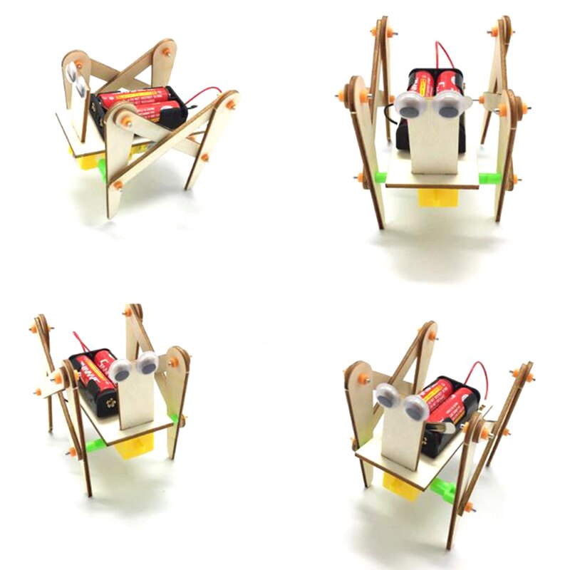 Robot rampant électronique pour enfants, jouet éducatif, modèle assemblé, expérience scientifique, bricolage, 1 pièce