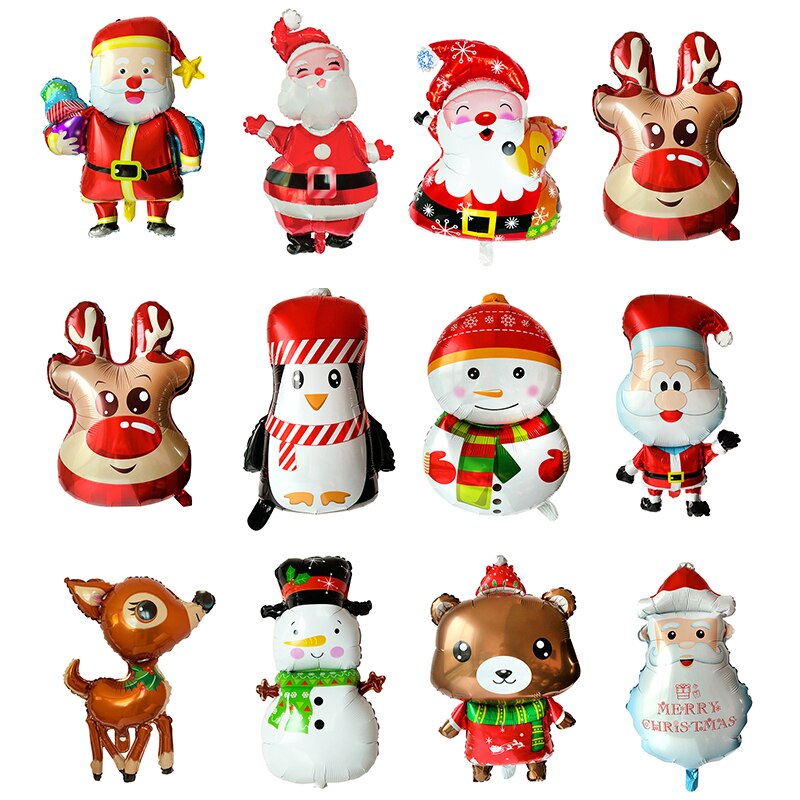 Christmas Decor Santa Claus Aluminum Foil Balloon Balloon Year Christmas For Home Years Xmas Party Decoration