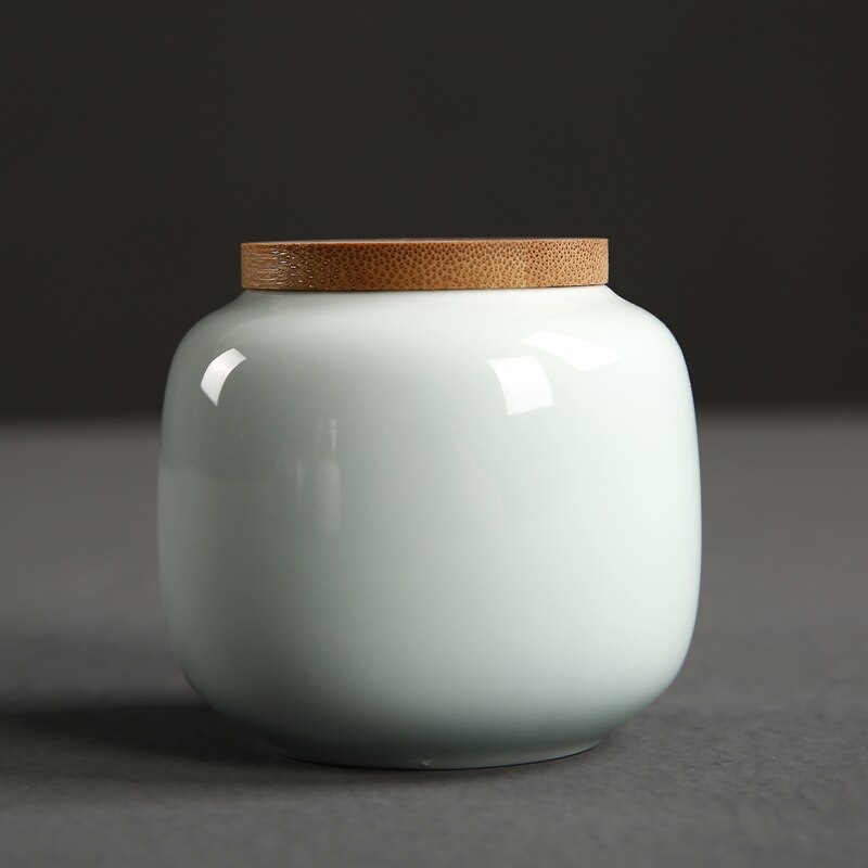 Ceramiczny słoik pudełko na herbatę zamknięte puszki przenośna podróż herbata akcesoria kuchnia bar akcesoria schowek ceramiczny słoik: D