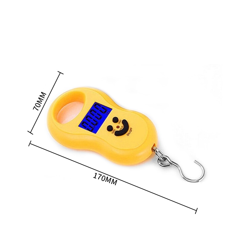 50Kg /10g LCD Digital Scales Portable Hanging Scale BackLight Fishing Pocket Electronic Weight Scale Luggage Mini Scale