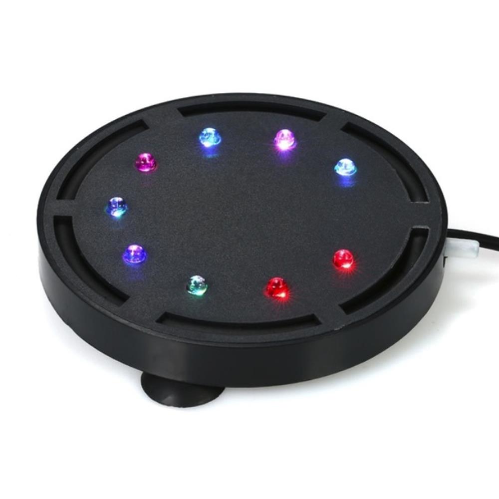 Kleurrijke 50/60hz aquariumlamp led luchtbel licht vissenkom aquarium water gras waterdicht ronde vorm 110-240v