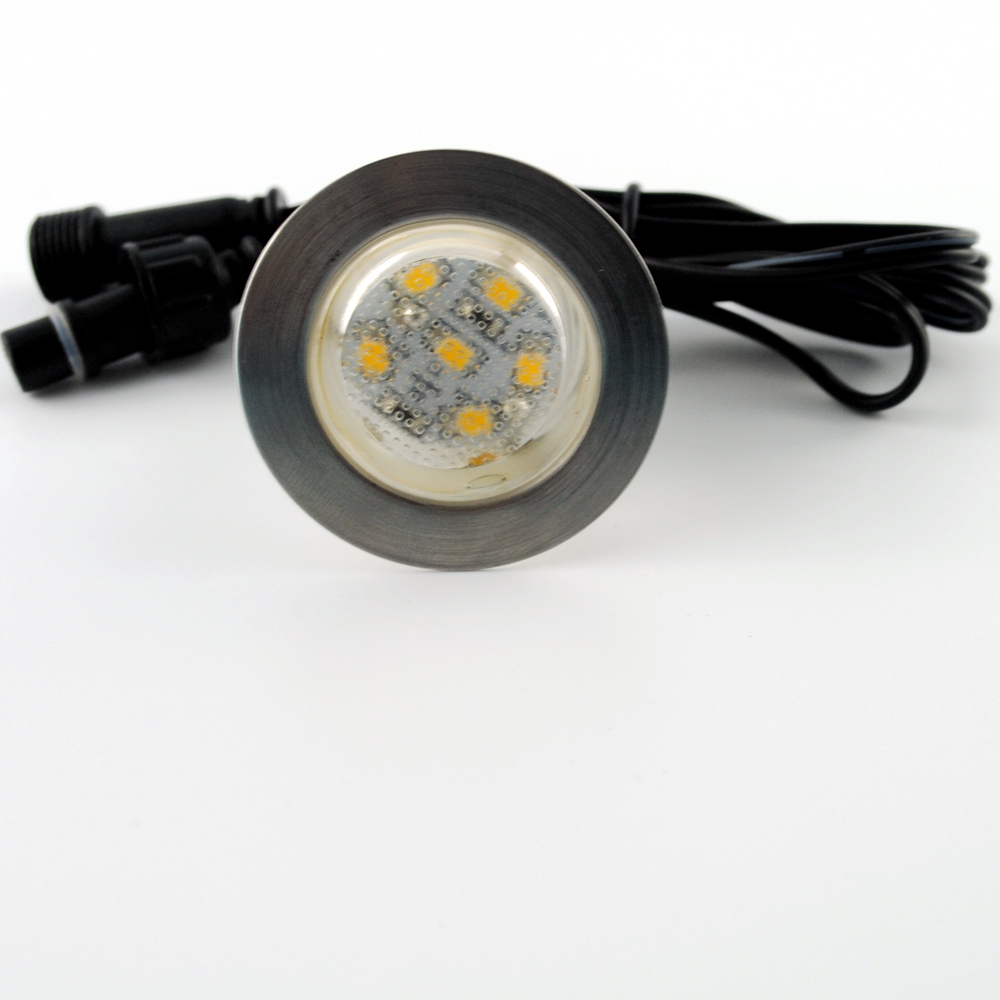 Edelstahl 1 Watt DC12V LED Deck Lampen IP67 SMD2835 FÜHRTE Garten Beleuchtung Terrasse Dekoration Inground Licht Montiert einfüGen