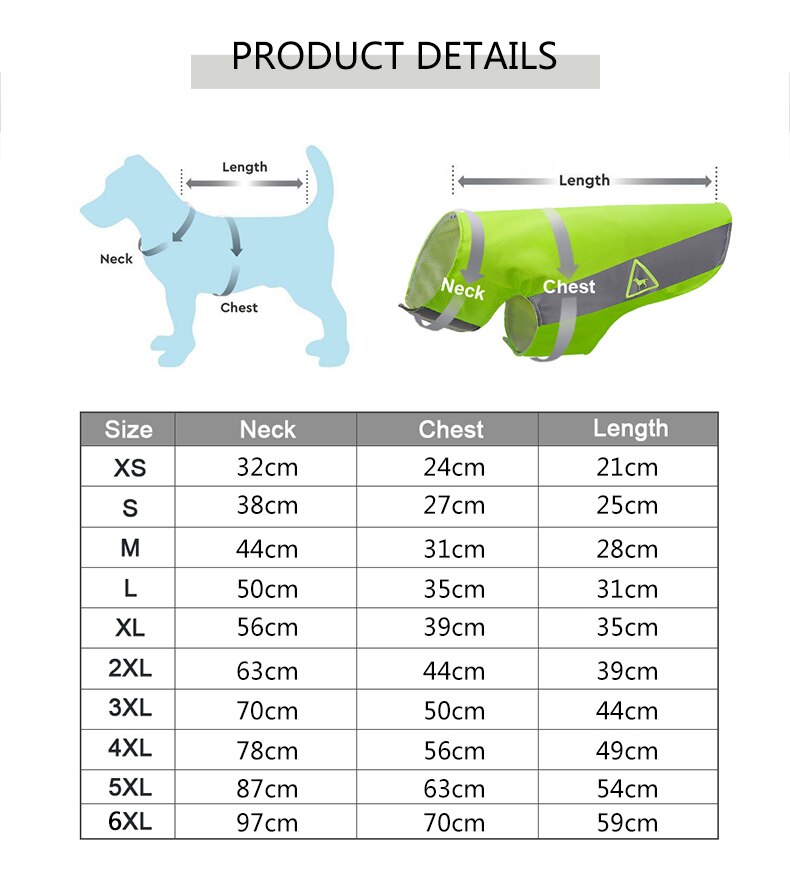 Pet Reflective Vest Adjustable Mesh Breathable Safety Jacket For Small Medium Large Dogs Rottweiler Doberman German Shepherd
