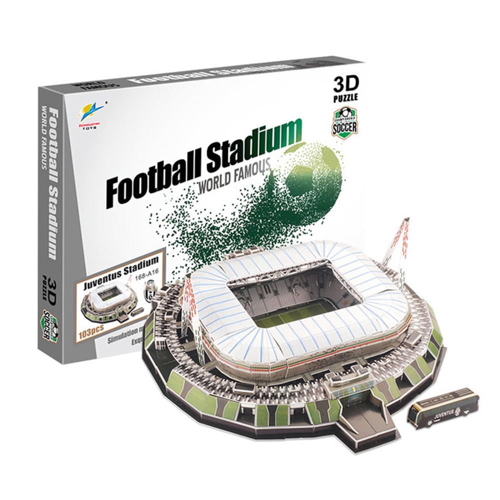 Voetbal 3D Stadion voetbalveld Model Camp Nou Papier DIY Speelgoed Beste voetbal Voor Jongens Kids