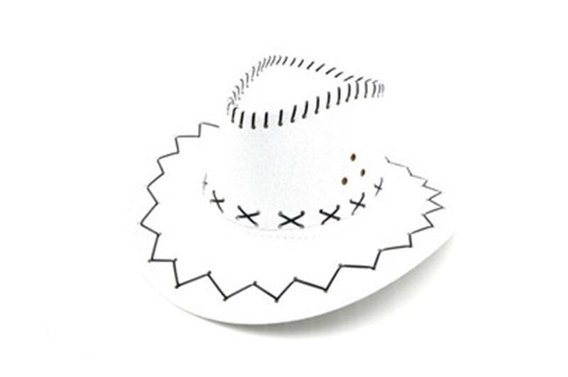 Cowboy hat male women's general hat cowboy hat Suede Look Wild West Fancy Dress Mens Ladies Cowgirl Unisex Hats: White