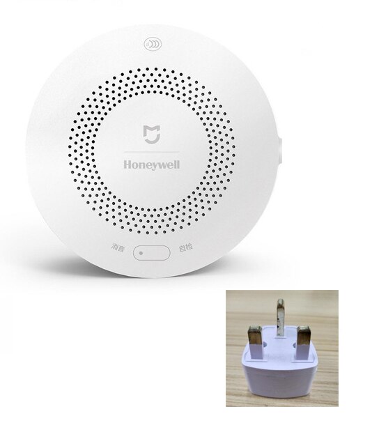 Xiaomi Honeywell Gas Sensor Alarm Detector Rook Monitoring Fire Bescherming Plafond & Muur Installeren Mijia App Afstandsbediening: Add UK Plug