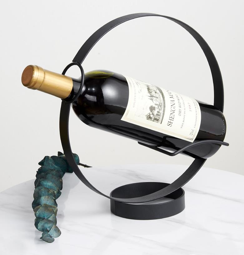 Wine rack decoration household round wine rack display rack modern light luxury wine rack wine bottle rack simple