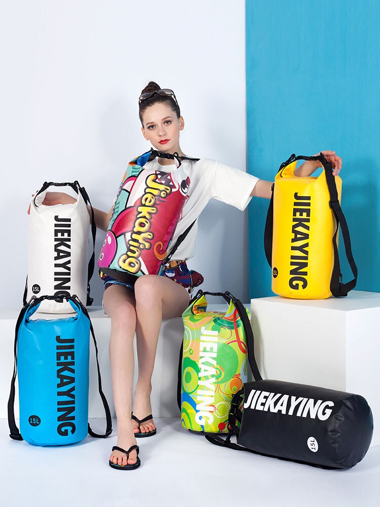 Swimming Bag 15L Waterproof Beach Diving Drifting Snorkel Storage Outdoor Shoulder Fitness Backpack Swimming Equipment