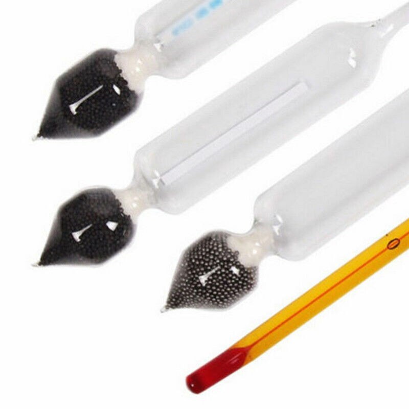 3Pcs Hydrometer Alcohol Meter Vinometer Tester With one Thermometer Gadget Set Y